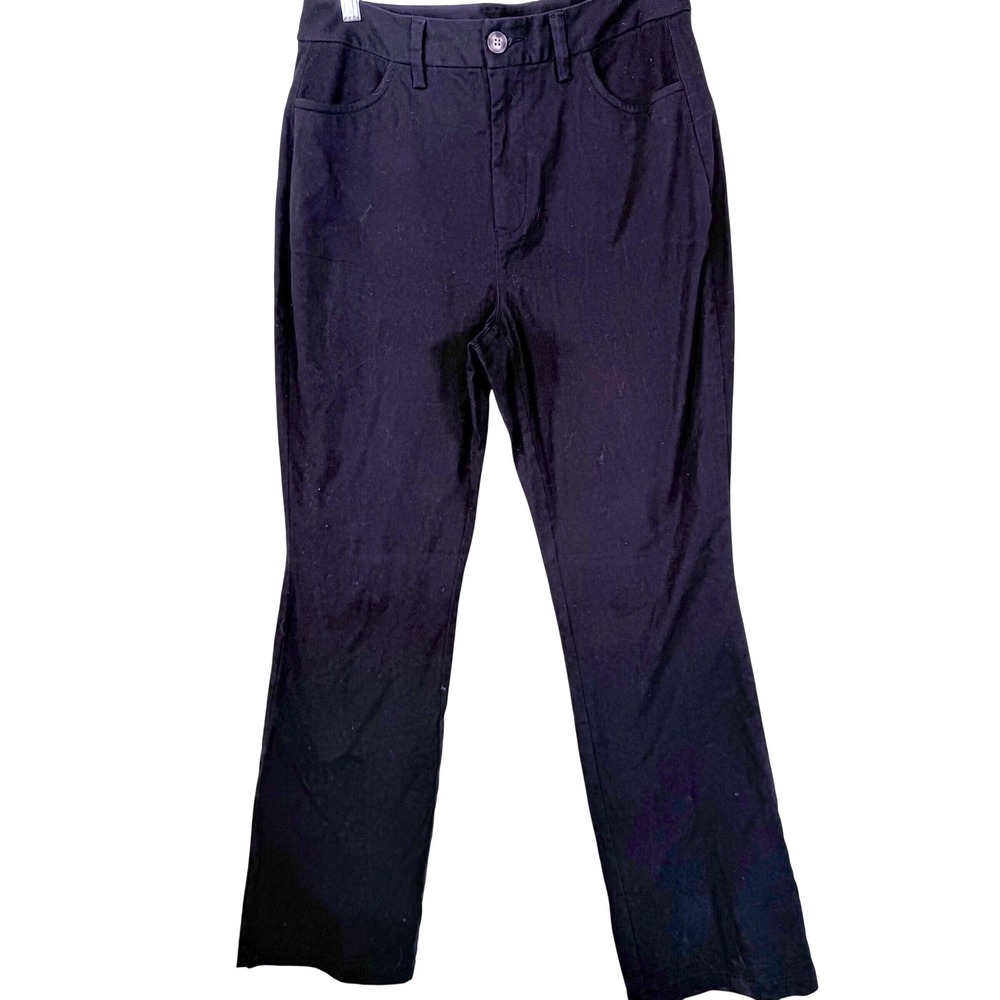 Old‎ Navy Women Black High Rise Boot Cut Stretch Pants Size 8